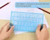 Customized letter template rulers for popular foreign trade, popular drawing rulers for primary school students in foreign trade details Picture